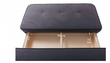 Диван-кровать 1001 графит (Brendoss) в Богдановиче - bogdanovich.mebel-e96.ru