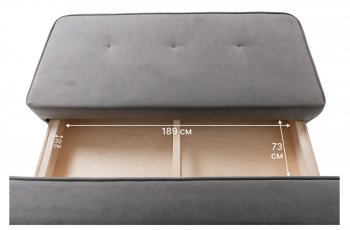 Диван-кровать 1001 серый (Brendoss) в Богдановиче - bogdanovich.mebel-e96.ru