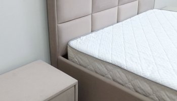 Кровать с подъемным механизмом Мега беж (Лин) в Богдановиче - bogdanovich.mebel-e96.ru