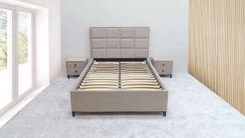 Кровать с подъемным механизмом Мега беж (Лин) в Богдановиче - bogdanovich.mebel-e96.ru
