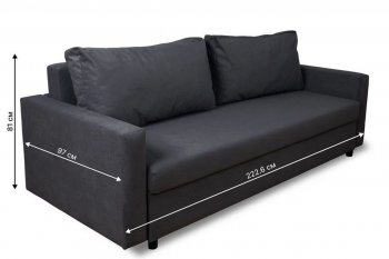 Диван 730 графит (Brendoss) в Богдановиче - bogdanovich.mebel-e96.ru