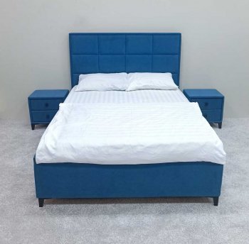 Кровать с подъемным механизмом Мега синий (Лин) в Богдановиче - bogdanovich.mebel-e96.ru