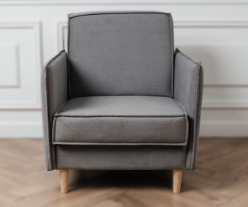 Кресло 831 Серый, велюр (Brendoss) в Богдановиче - bogdanovich.mebel-e96.ru