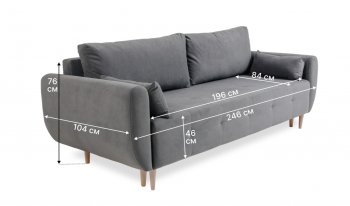 Диван 920 серый (Brendoss) в Богдановиче - bogdanovich.mebel-e96.ru