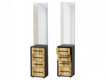 Тумба с зеркалом Аэлита сек.2 (Росток) в Богдановиче - bogdanovich.mebel-e96.ru