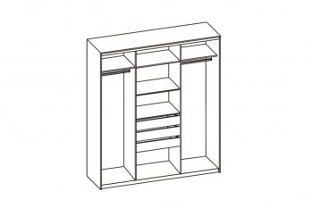 Шкаф-купе 1700 мм 3-х дверный с 1-м зеркалом (арт. 012) бодега (Диал) в Богдановиче - bogdanovich.mebel-e96.ru