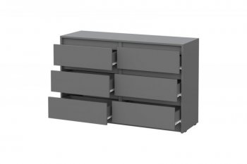 Комод Айден КМ06-1200 серый графит (ИЦ) в Богдановиче - bogdanovich.mebel-e96.ru