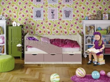 Кровать Бабочки Шарли пинк (Миф) в Богдановиче - bogdanovich.mebel-e96.ru