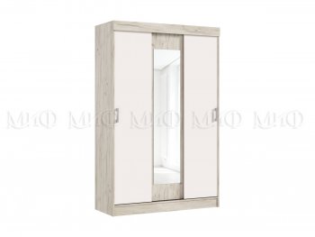 Шкаф-купе Бася 1300 мм крафт/кашемир (Миф) в Богдановиче - bogdanovich.mebel-e96.ru