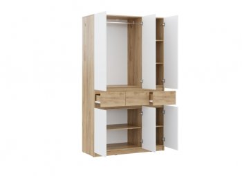 Шкаф 1200 мм Бостон Лайт ШК-003 белый (Стиль) в Богдановиче - bogdanovich.mebel-e96.ru