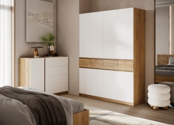 Спальный гарнитур Бостон Лайт белый (Стиль) в Богдановиче - bogdanovich.mebel-e96.ru