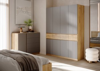 Шкаф 1600 мм Бостон Лайт ШК-004 серый (Стиль) в Богдановиче - bogdanovich.mebel-e96.ru