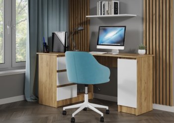 Стол письменный угловой Бостон лайт СП-003 крафт (Стиль) в Богдановиче - bogdanovich.mebel-e96.ru