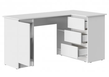 Стол письменный угловой Бостон лайт СП-003 белый (Стиль) в Богдановиче - bogdanovich.mebel-e96.ru