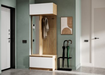 Прихожая Бостон Лайт с антрес. белый (Стиль) в Богдановиче - bogdanovich.mebel-e96.ru