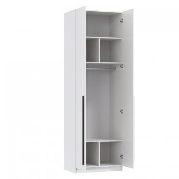 Шкаф 800 мм 67.14 Брандо ЛДСП Белый (высота 2400) (Олмеко) в Богдановиче - bogdanovich.mebel-e96.ru