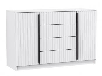 Комод 67.11 Брандо МДФ New белый (Олмеко) в Богдановиче - bogdanovich.mebel-e96.ru