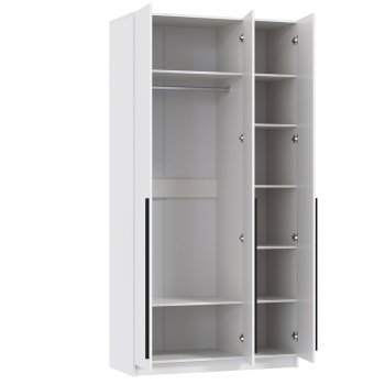 Шкаф 1200 мм 67.12 Брандо ЛДСП Белый (высота 2400) (Олмеко) в Богдановиче - bogdanovich.mebel-e96.ru