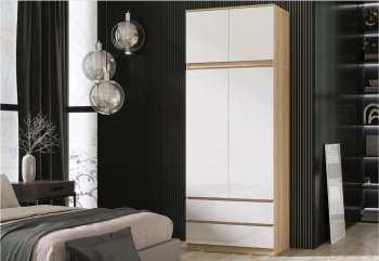 Шкаф Челси с антресолью 900 мм Сонома (Миф) в Богдановиче - bogdanovich.mebel-e96.ru