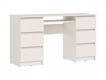 Письменный стол Челси 6 ящиков кашемир (Миф) в Богдановиче - bogdanovich.mebel-e96.ru