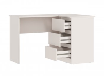 Письменный стол угловой + Стеллаж Челси кашемир (Миф) в Богдановиче - bogdanovich.mebel-e96.ru