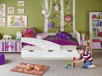 Кровать Дельфин шарли белый (Миф) в Богдановиче - bogdanovich.mebel-e96.ru