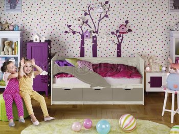 Кровать Дельфин №1 шарли мокко (Миф) в Богдановиче - bogdanovich.mebel-e96.ru