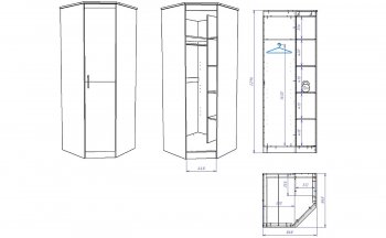 Шкаф угловой Денвер (СБК) в Богдановиче - bogdanovich.mebel-e96.ru