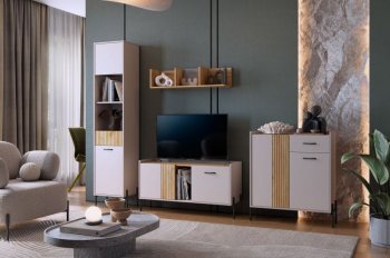 Стенка Доминика модульная  (Мебельсон) в Богдановиче - bogdanovich.mebel-e96.ru