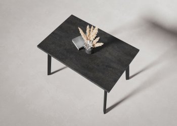 Стол нераздв. Дублин 32 КРАФТ В2, ЛДСП Цемент темный (Вудман) в Богдановиче - bogdanovich.mebel-e96.ru