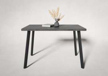 Стол нераздв. Дублин 32 КРАФТ В2, ЛДСП Цемент темный (Вудман) в Богдановиче - bogdanovich.mebel-e96.ru