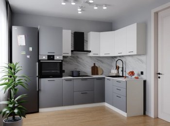 Угловой кухонный гарнитур Элеганция 2400*1600 мм Sanvut в Богдановиче - bogdanovich.mebel-e96.ru