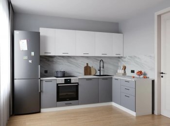 Угловой кухонный гарнитур Элеганция 2600*1600 мм Sanvut в Богдановиче - bogdanovich.mebel-e96.ru