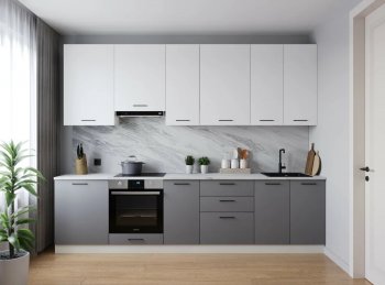 Кухонный гарнитур высокий Элеганция 3000 мм (Санвут) в Богдановиче - bogdanovich.mebel-e96.ru