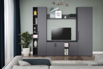 Шкаф торцевой Эйр 16.323 графит (Моби) в Богдановиче - bogdanovich.mebel-e96.ru