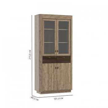 Шкаф витрина 34.05 Фантазия (Олмеко) в Богдановиче - bogdanovich.mebel-e96.ru