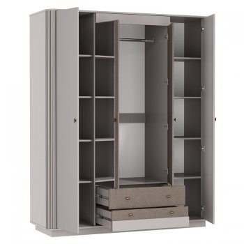 Шкаф 1700 мм Фантазия 34.01 кашемир (Олмеко) в Богдановиче - bogdanovich.mebel-e96.ru