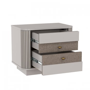 Тумба прикроватная Фантазия 34.17 кашемир (Олмеко) в Богдановиче - bogdanovich.mebel-e96.ru