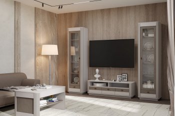 Стенка Фантазия модульная, кашемир (Олмеко) в Богдановиче - bogdanovich.mebel-e96.ru