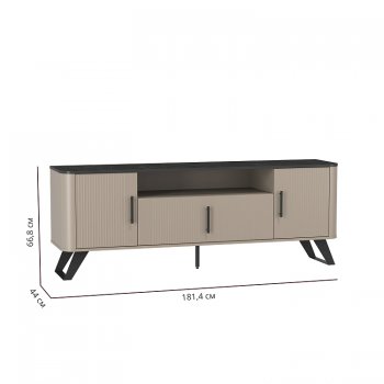 Тумба для ТВ 76.05 Фиделия (Олмеко) в Богдановиче - bogdanovich.mebel-e96.ru