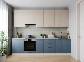 Кухонный гарнитур высокий Фьюжн 3000 мм (Санвут) в Богдановиче - bogdanovich.mebel-e96.ru