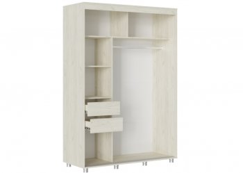 Шкаф-купе 1500 мм Форест крафт белый (Стиль) в Богдановиче - bogdanovich.mebel-e96.ru
