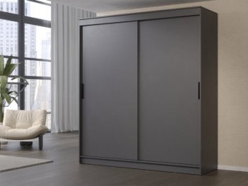 Шкаф-купе 2000 мм Гранд-1 ЛДСП, графит (Эра) в Богдановиче - bogdanovich.mebel-e96.ru