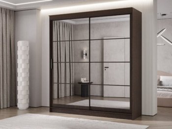 Шкаф-купе 2000 мм Гранд-1 зеркало/зеркало, венге (Эра) в Богдановиче - bogdanovich.mebel-e96.ru