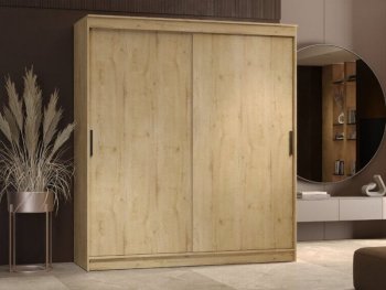 Шкаф-купе 2000 мм Гранд-1 ЛДСП, дуб вотан (Эра) в Богдановиче - bogdanovich.mebel-e96.ru