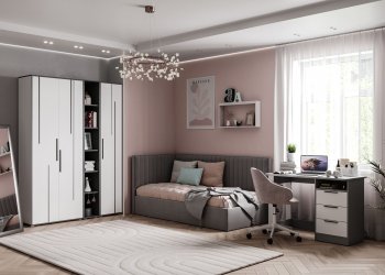 Набор детской мебели Грей модульный (МЛК) в Богдановиче - bogdanovich.mebel-e96.ru