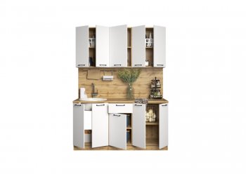 КУхонный гарнитур Хелмер 1600 мм (Сурская) в Богдановиче - bogdanovich.mebel-e96.ru