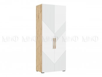Шкаф распашной 900 мм Ирис с антресолью, крафт/белый (Миф) в Богдановиче - bogdanovich.mebel-e96.ru