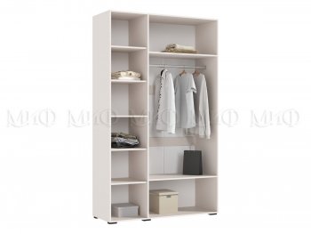 Шкаф 1350 мм Ирис с антресолью, кашемир (Миф) в Богдановиче - bogdanovich.mebel-e96.ru