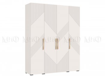 Шкаф 1800 мм Ирис с антресолью кашемир (Миф) в Богдановиче - bogdanovich.mebel-e96.ru
